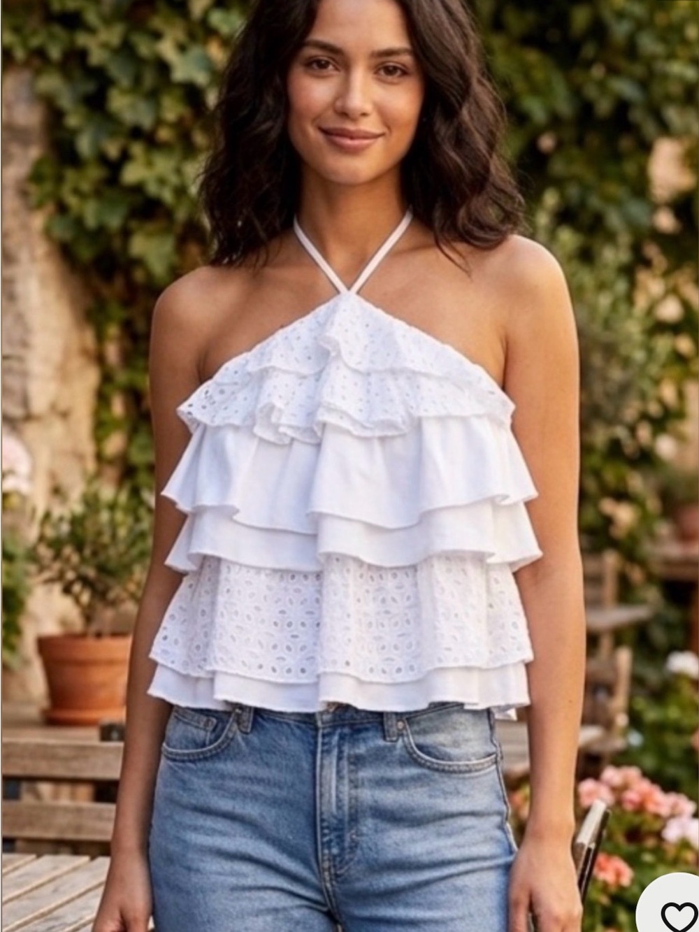 Halter Ruffle Top